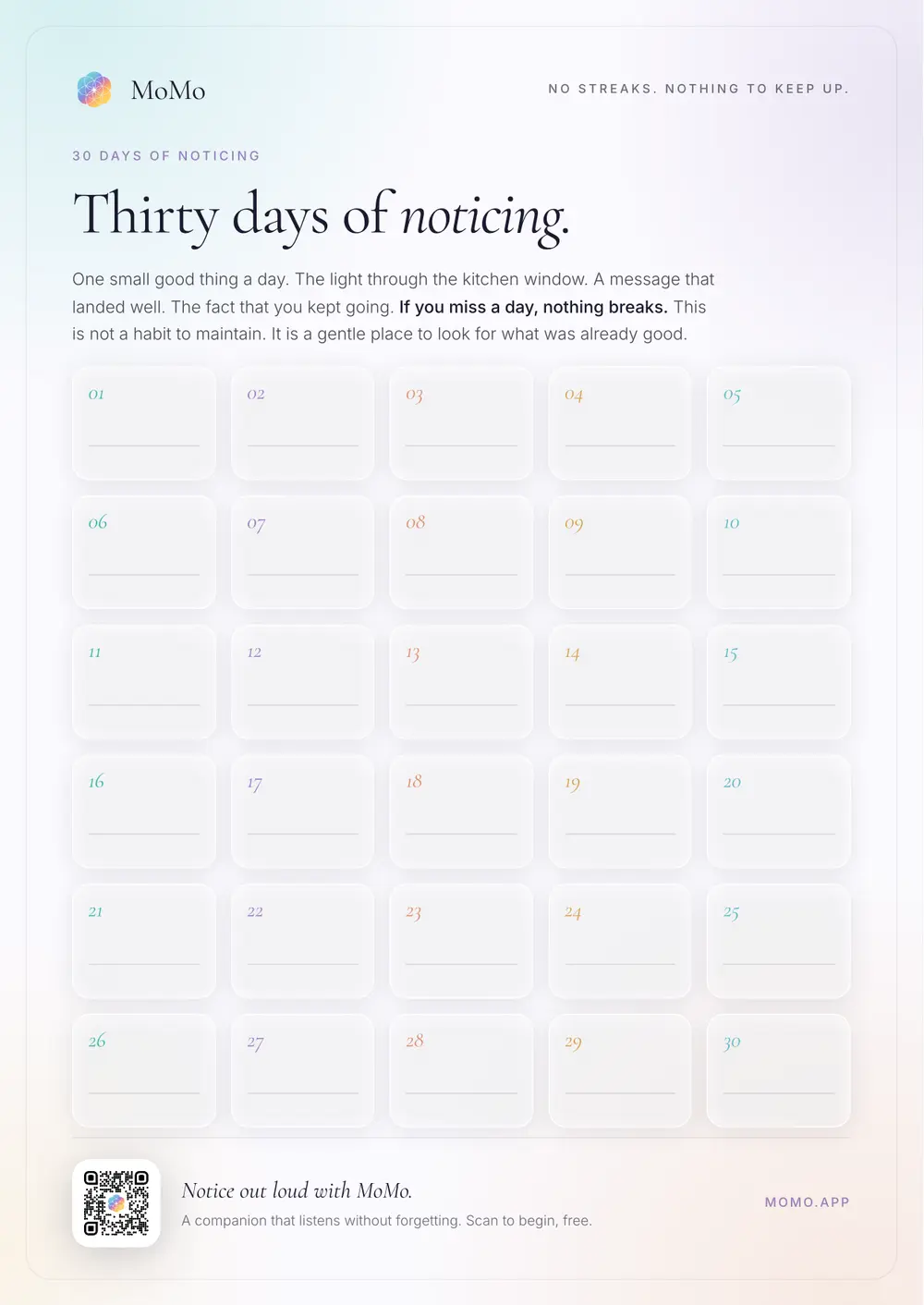 Preview of 30 Days of Noticing